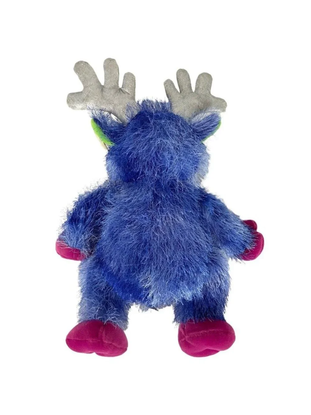 Aurora Frostbite Reindeer Plush 10 inch Blue Pink Silver Antlers Soft Toy